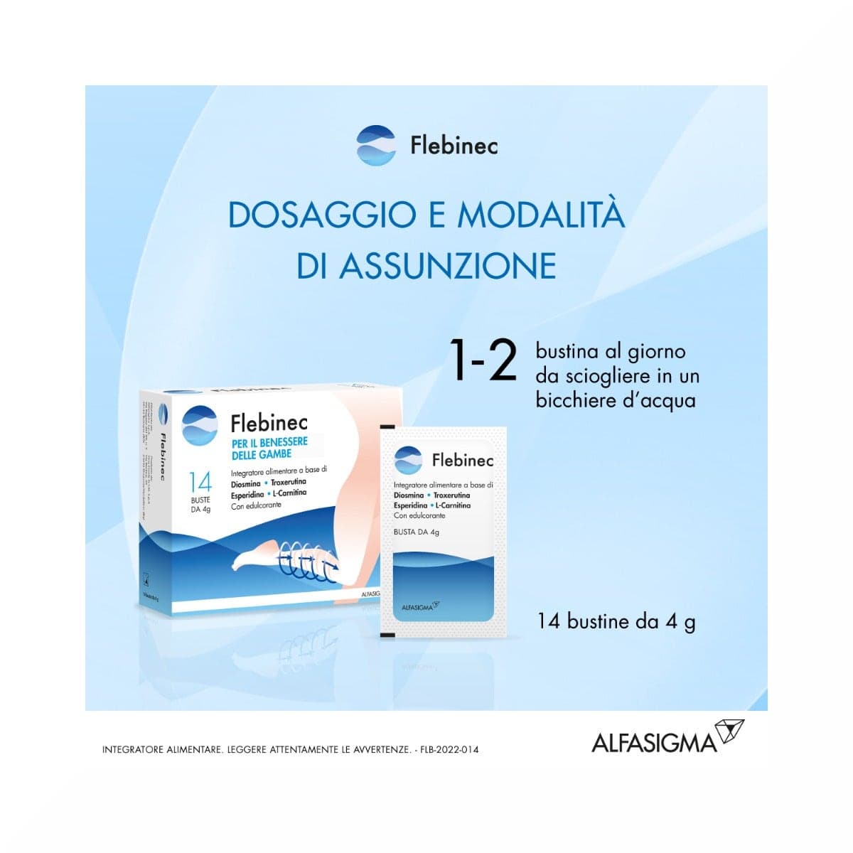 Diosmine + Rutine – 14 sachets de 4 g | Flebinec