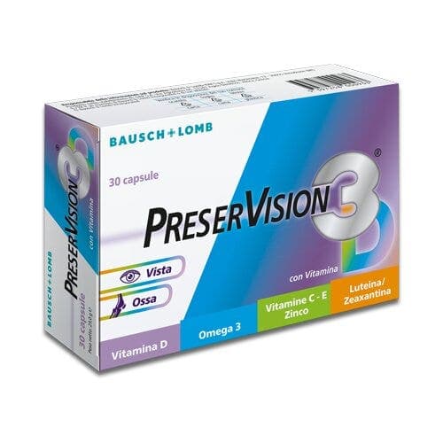 Oméga-3 DHA + Vitamine C – 30 comprimés | PreserVision 3 Integ