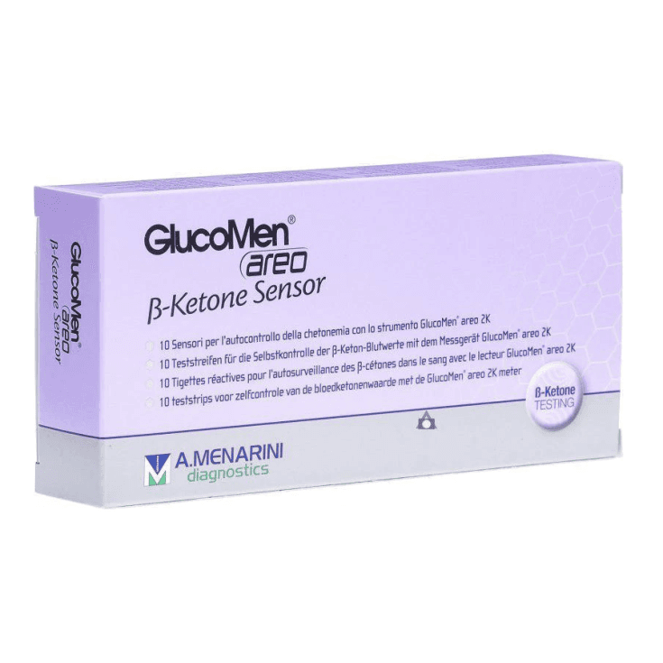 Glucomen Areo B-Ketone – 10 bandelettes réactives