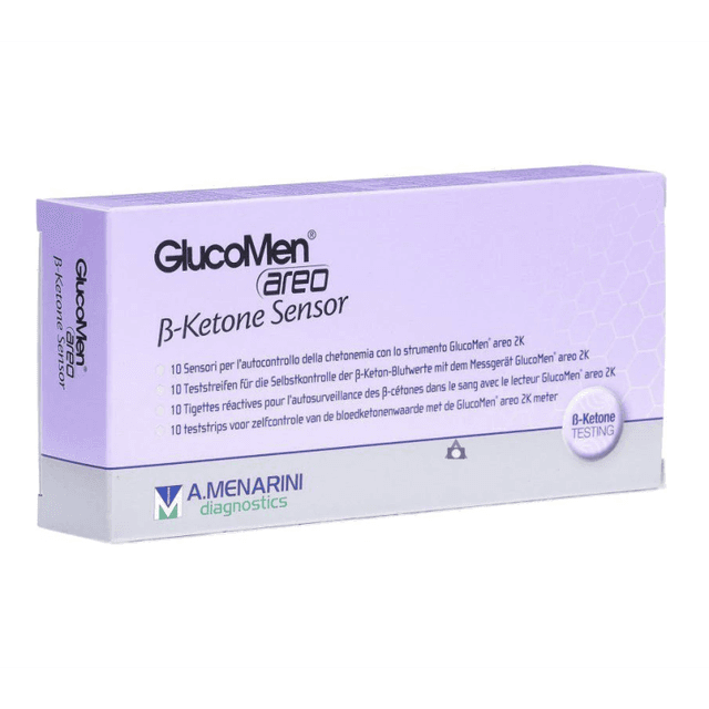 Glucomen Areo B-Ketone – 10 bandelettes réactives