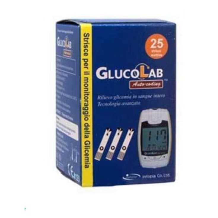Glucolab Bandelettes réactives pour glucomètre – 25 pièces