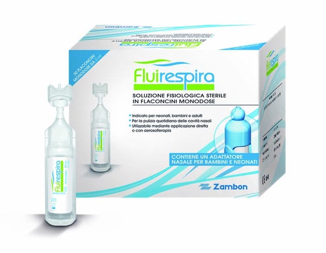 Fluirespira solution saline – 30 ampoules