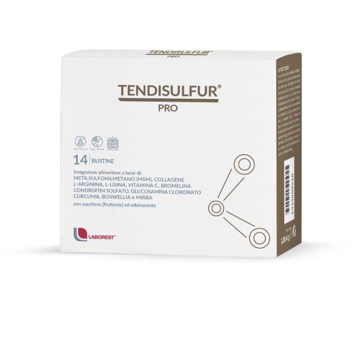 Tendisulfur Pro – 14 sachets avec MSM, Collagène et Vitamine C