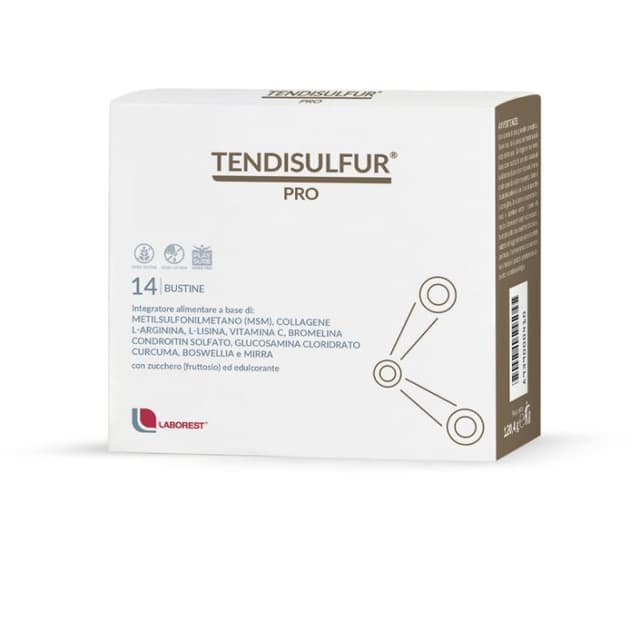 Tendisulfur Pro – 14 sachets avec MSM, Collagène et Vitamine C