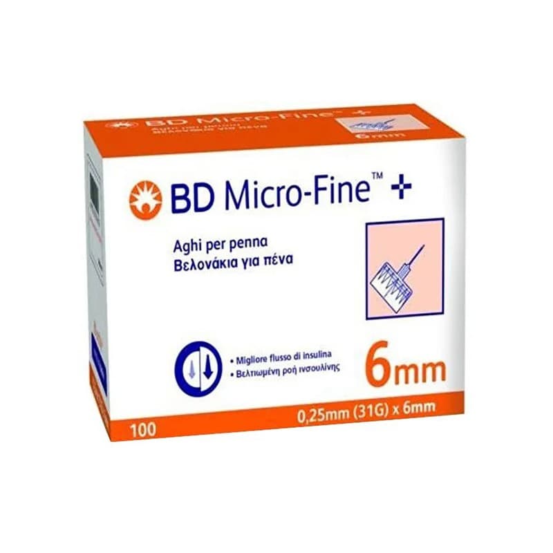 Aiguilles Stylo BD 31G x 6 mm pour Stylos Insuline – 100 Unités