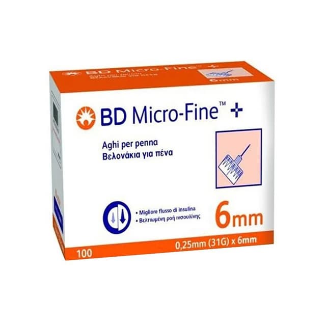 Aiguilles Stylo BD 31G x 6 mm pour Stylos Insuline – 100 Unités