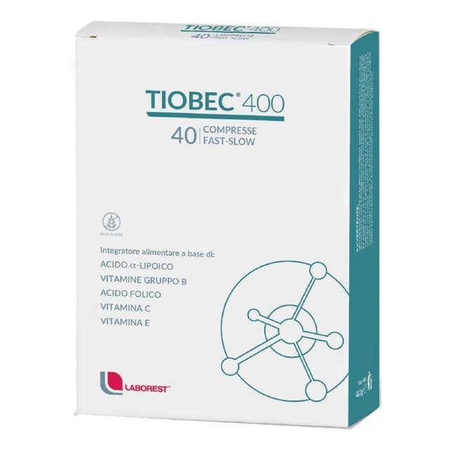 Acide alpha-lipoïque + Multivitamines – Formulation à Libération Prolongée | Tiobec 400 Retard