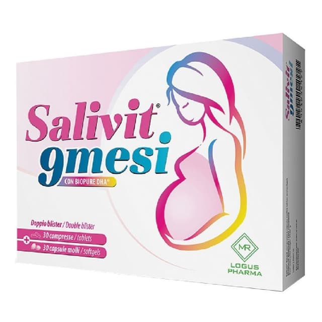 Multivitamines + Fer – 30 comprimés + 30 gélules | Salivit 9 Mesi