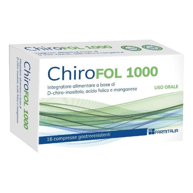 D-chiro-inositol + Acide folique – 16 comprimés | Chirofol 1000