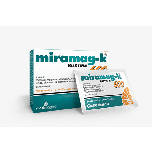 Potassium + Magnésium – 20 sachets | Miramag-K 600