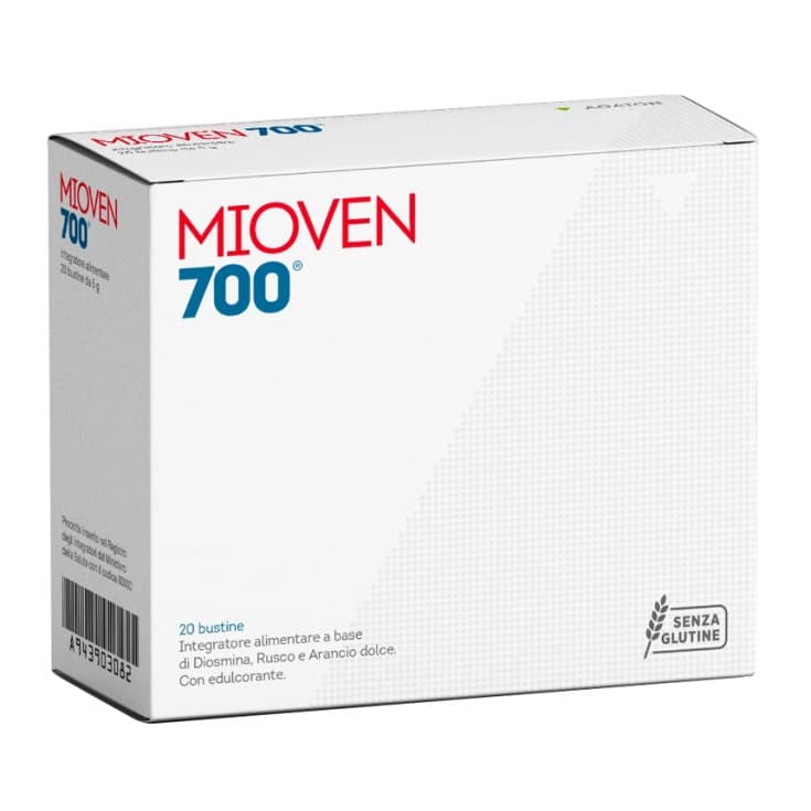 Diosmine 500 mg + Petit houx (Ruscus) – 20 sachets | Mioven 700