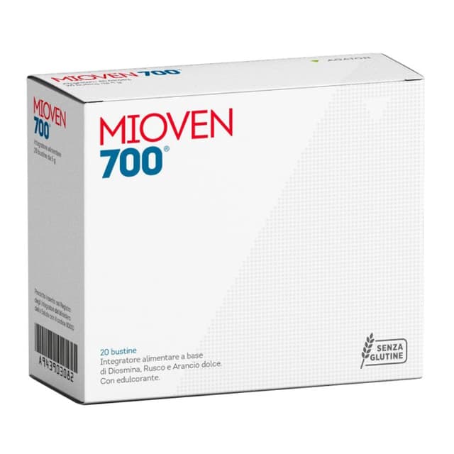 Diosmine 500 mg + Petit houx (Ruscus) – 20 sachets | Mioven 700
