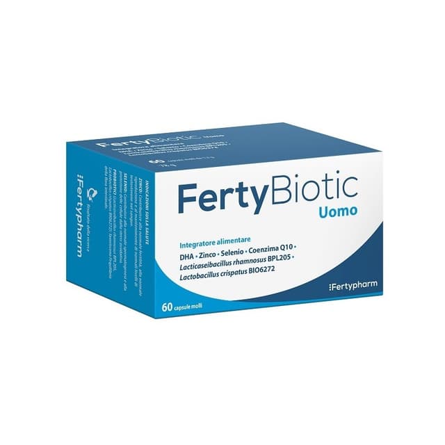 Oméga-3 DHA + Coenzyme Q10 – 60 gélules | Fertybiotic Uomo