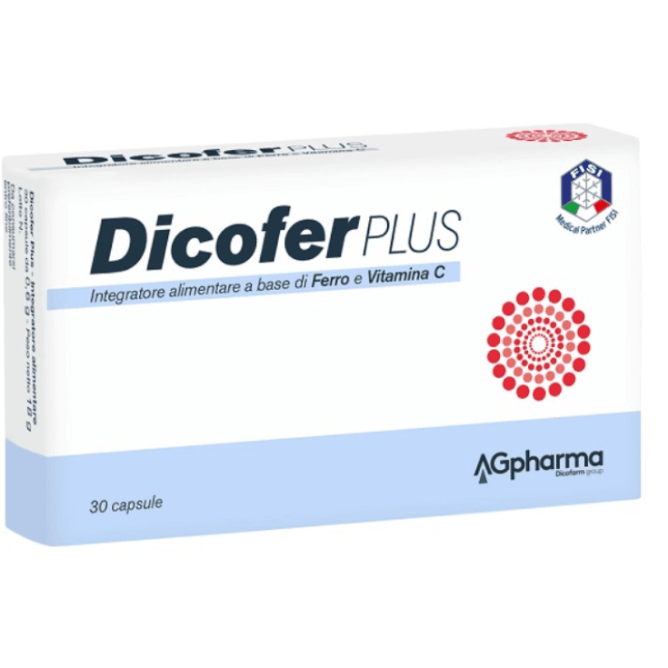 Fer 30 mg + Vitamine C – 30 gélules | Dicofer Plus