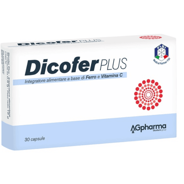 Fer 30 mg + Vitamine C – 30 gélules | Dicofer Plus