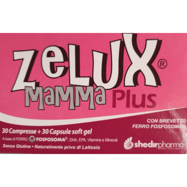 Fer + Oméga-3 EPA et DHA – 30 comprimés + 30 gélules | Zelux Mamma Plus