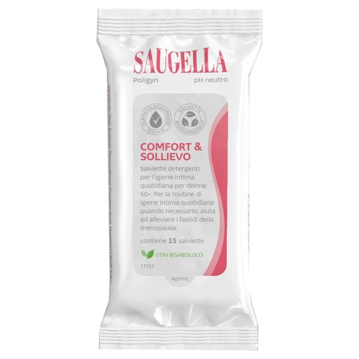 Saugella Poligyn Lingettes intimes – 15 pièces