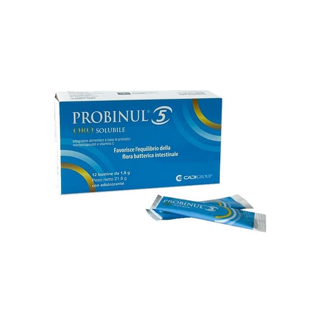 Probiotiques + Vitamine C – 12 sticks | Probinul 5 Orosolubile