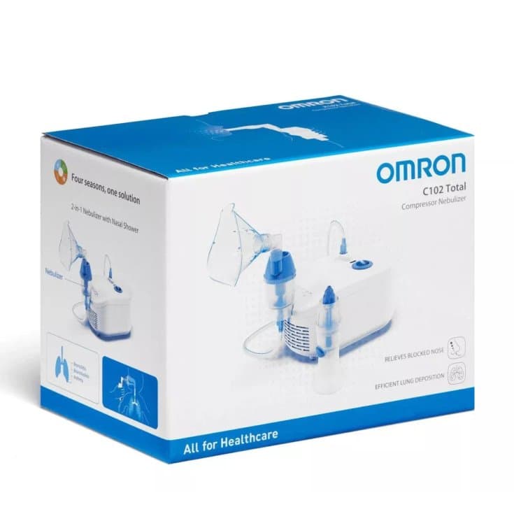 Omron C102 Total – Nébulisateur avec accessoire de lavage nasal