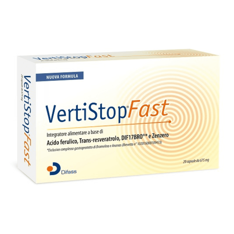 Broméline 134,23 mg + Gingembre – 20 gélules | Vertistop Fast
