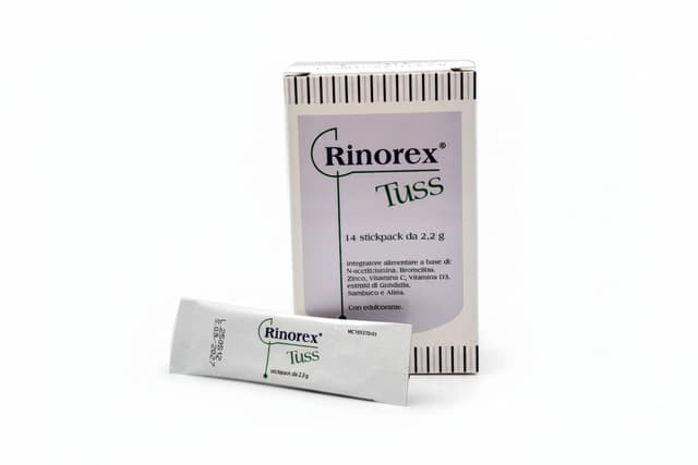 N-acétylcystéine + Vitamine C – 14 Sachets Stick Pack | Rinorex Tuss