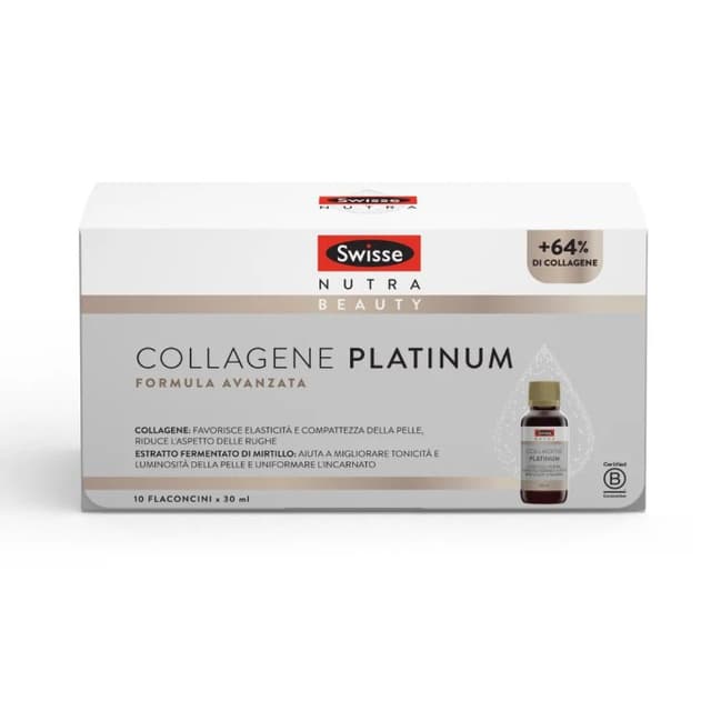 Collagène + Vitamine C – 10 Ampoules de 30 ml | Swisse Collagen Plus