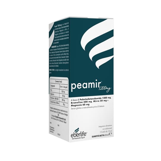 Palmitoyléthanolamide (PEA) 1.200 mg + Magnésium – 15 sachets | Peamir 1200