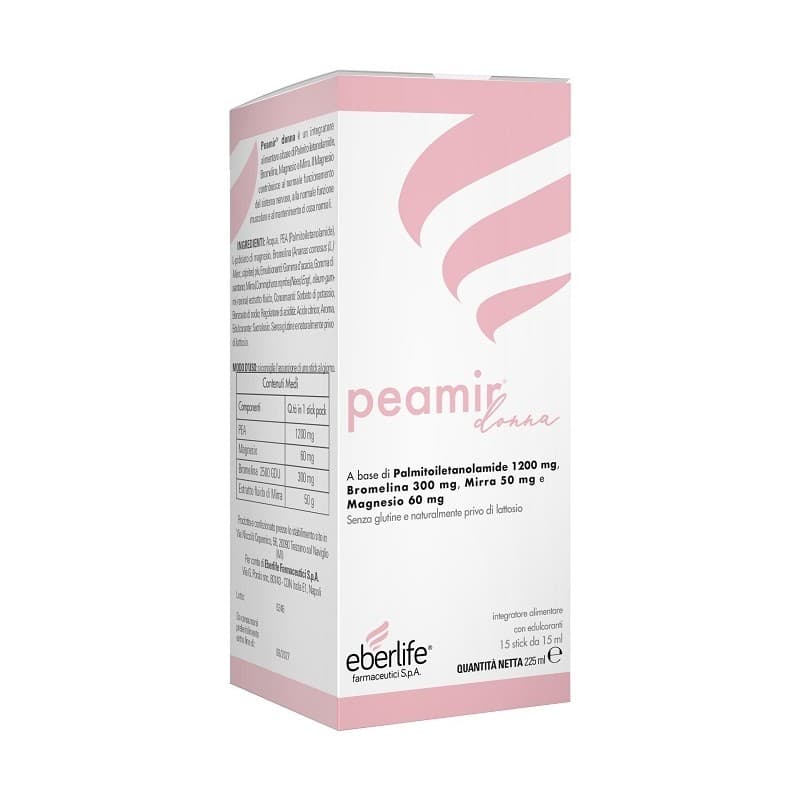 Palmitoyléthanolamide (PEA) 1.200 mg + Magnésium – 15 sachets | Peamir Donna