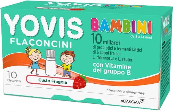 Probiotiques (ferments lactiques) – 100 ml | YOVIS Bambini Fragola