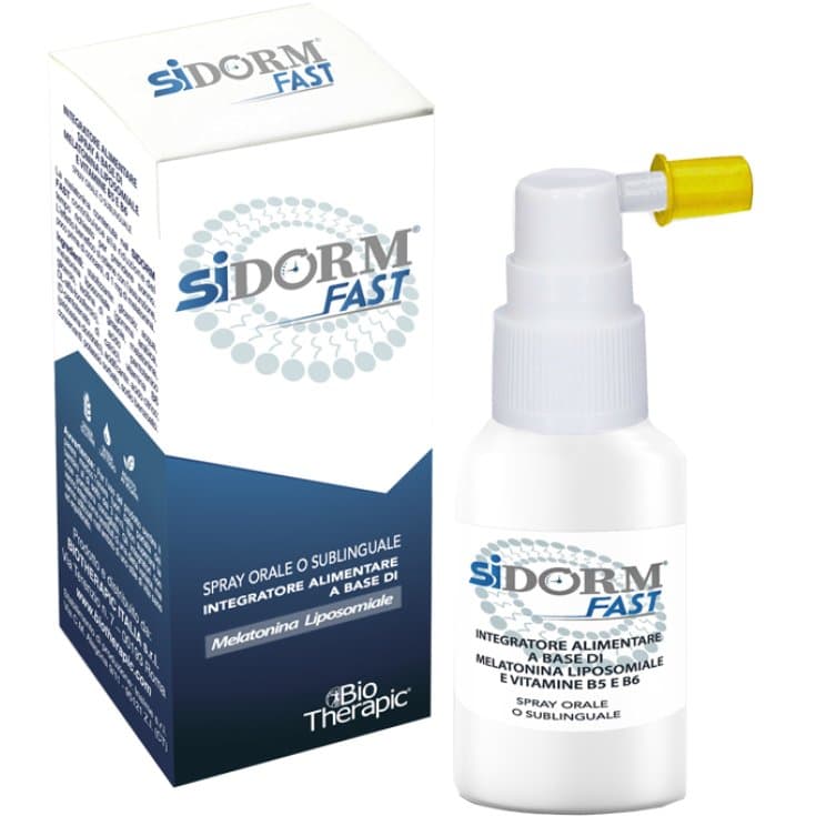 Mélatonine – 15 ml spray buccal à la mélatonine pour l'endormissement | Sidorm Fast Spray