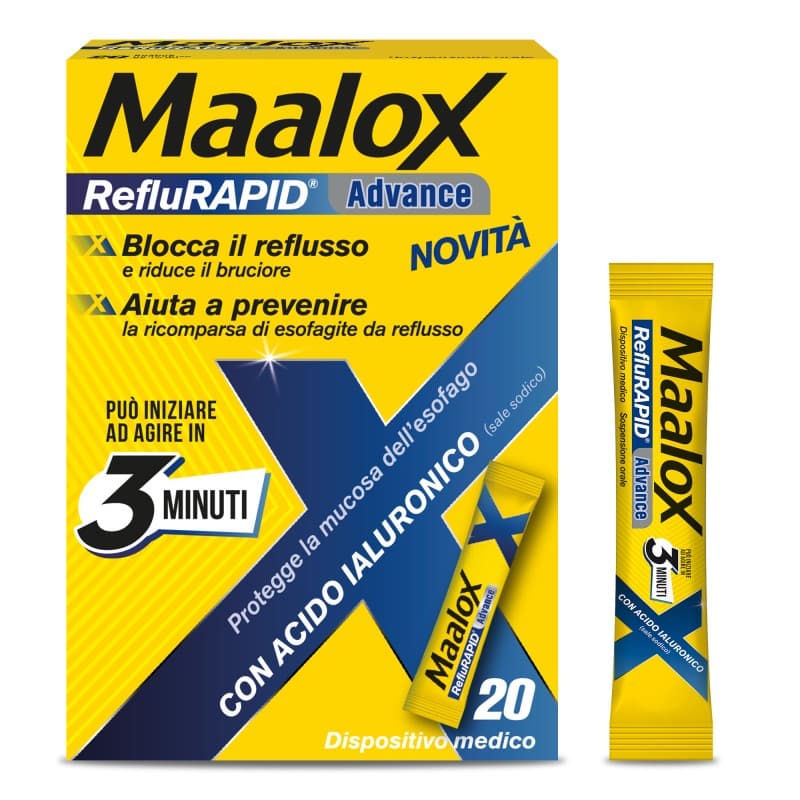 Maalox Reflurapid Advance – 20 Sachets Brûlures et Reflux