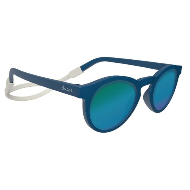 Chicco Lunettes de Soleil 12M+ Bleu avec Verres Miroirs