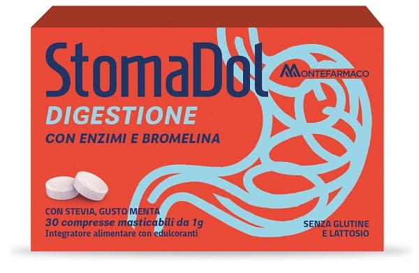 Broméline + Fenouil – 30 Comprimés à Mâcher | Stomadol Digestion