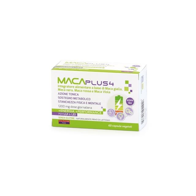 Maca Plus 4 – 60 Gélules avec Racine de Maca