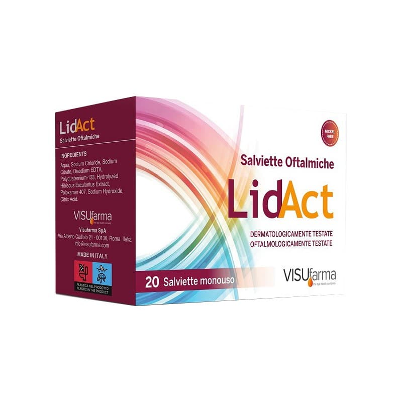 Lidact Lingettes oculaires – 20 pièces