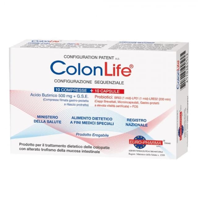 Colonlife – 10 comprimés + 10 gélules pour l'intestin