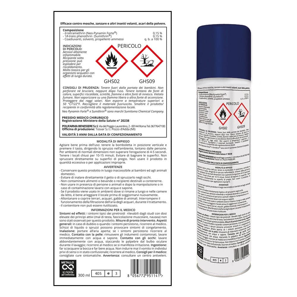 Ottocid Plus – 300 ml spray anti-acariens