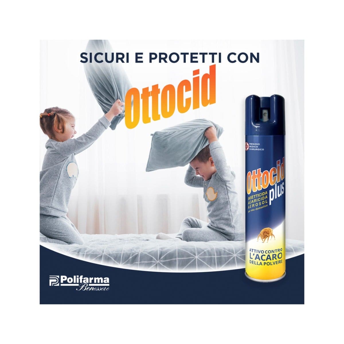 Ottocid Plus – 300 ml spray anti-acariens