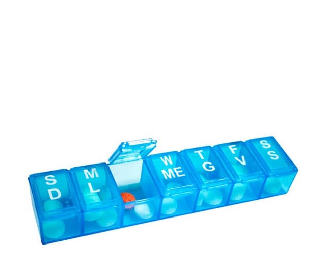 Meds Pilulier Hebdomadaire – Boîte avec 7 Compartiments