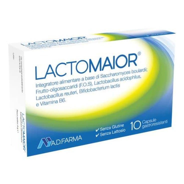 Saccharomyces boulardii 37,5 mg + Probiotiques (ferments lactiques) – 10 gélules | LACTOMAIOR