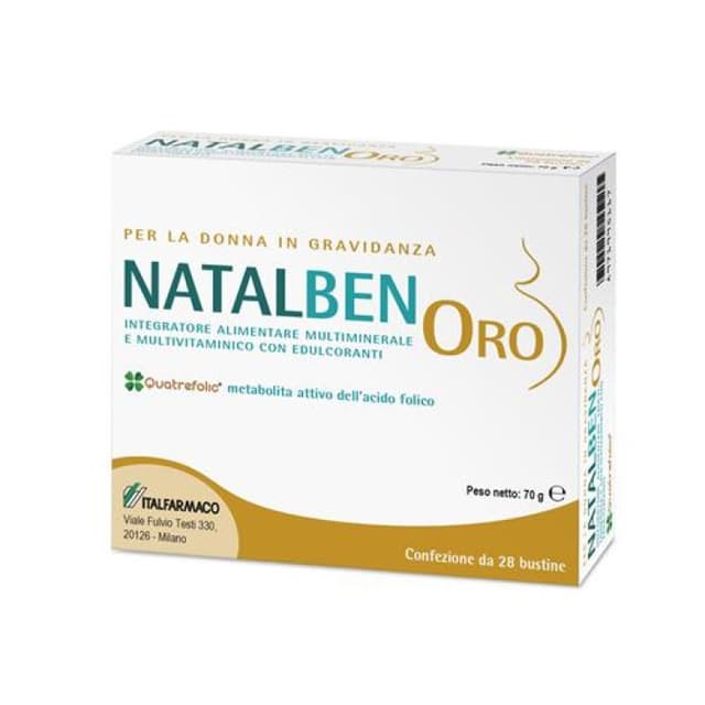 Acide folique + Oméga-3 DHA – 28 sachets | Natalben Oro