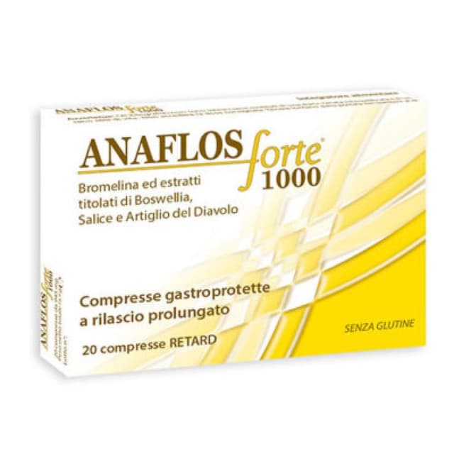 Broméline + Boswellia – 20 comprimés | Anaflos Forte
