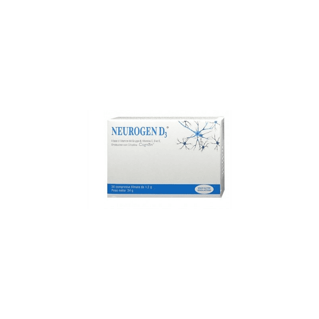 Vitamine D3 + Calcium – 20 comprimés | Neurogen D3