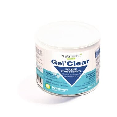 Gel'Clear Neutre – Épaississant 240 g pour troubles de la déglutition