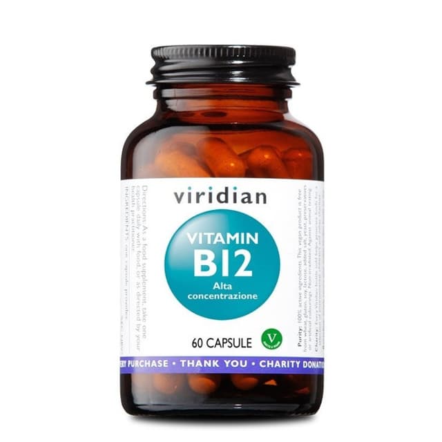 Vitamine B12 1000 µg + Spiruline – 60 gélules | Viridian Vitamin B12 High