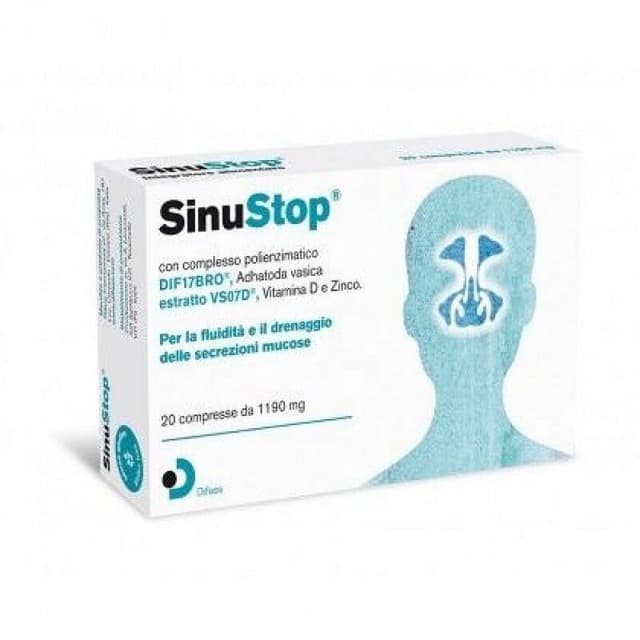 Broméline + Vitamine D – 20 comprimés de 1.190 mg | SINUSTOP