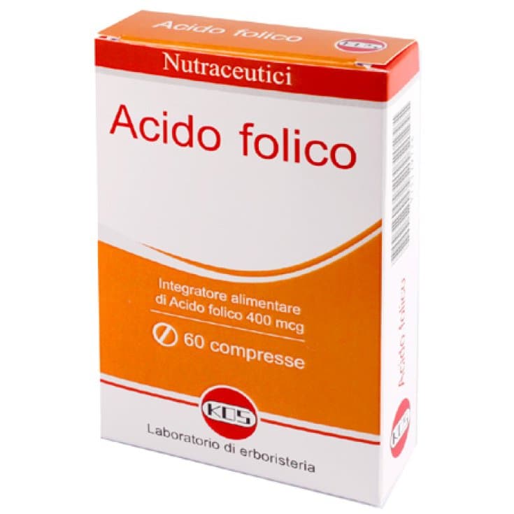 Folsäure 400 mcg 60 Tabletten – KOS Nahrungsergänzung