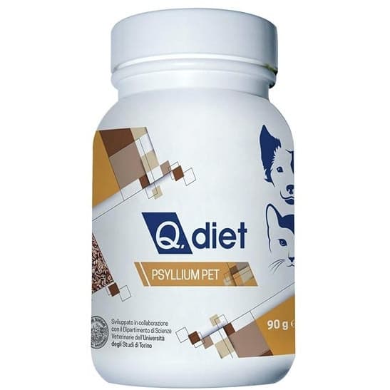 Q Diet Psyllium Pet – 90 g poudre