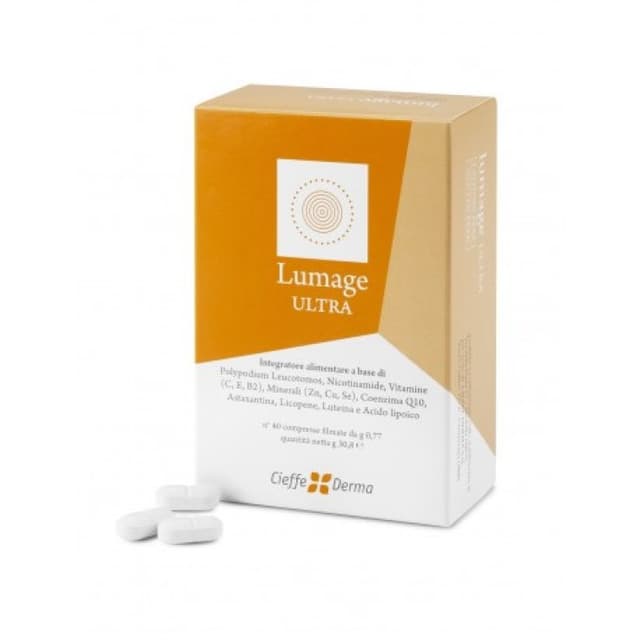 Polypodium leucotomos + Nicotinamide – 40 comprimés | Lumage Ultra