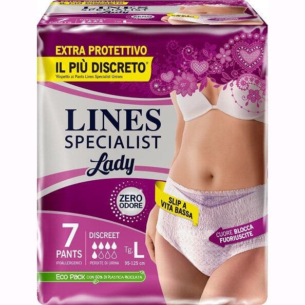 Lines Specialist Pants Discreti Femme Taille L – 7 Culottes Absorbantes